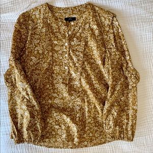 J.Crew Point Sur Prairie Popover top